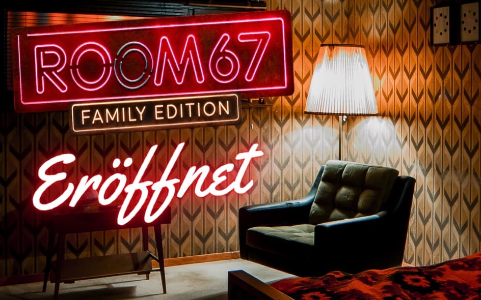 Escape Room Family eröffnet Room67 Family Eidtion ist eröffnet! Der beste Escape Room in Zürich, der für Familien mit Kindern ab 10 Jahren geeignet ist, damit Kinder und Erwachsene gemeinsam Rätsel lösen können
