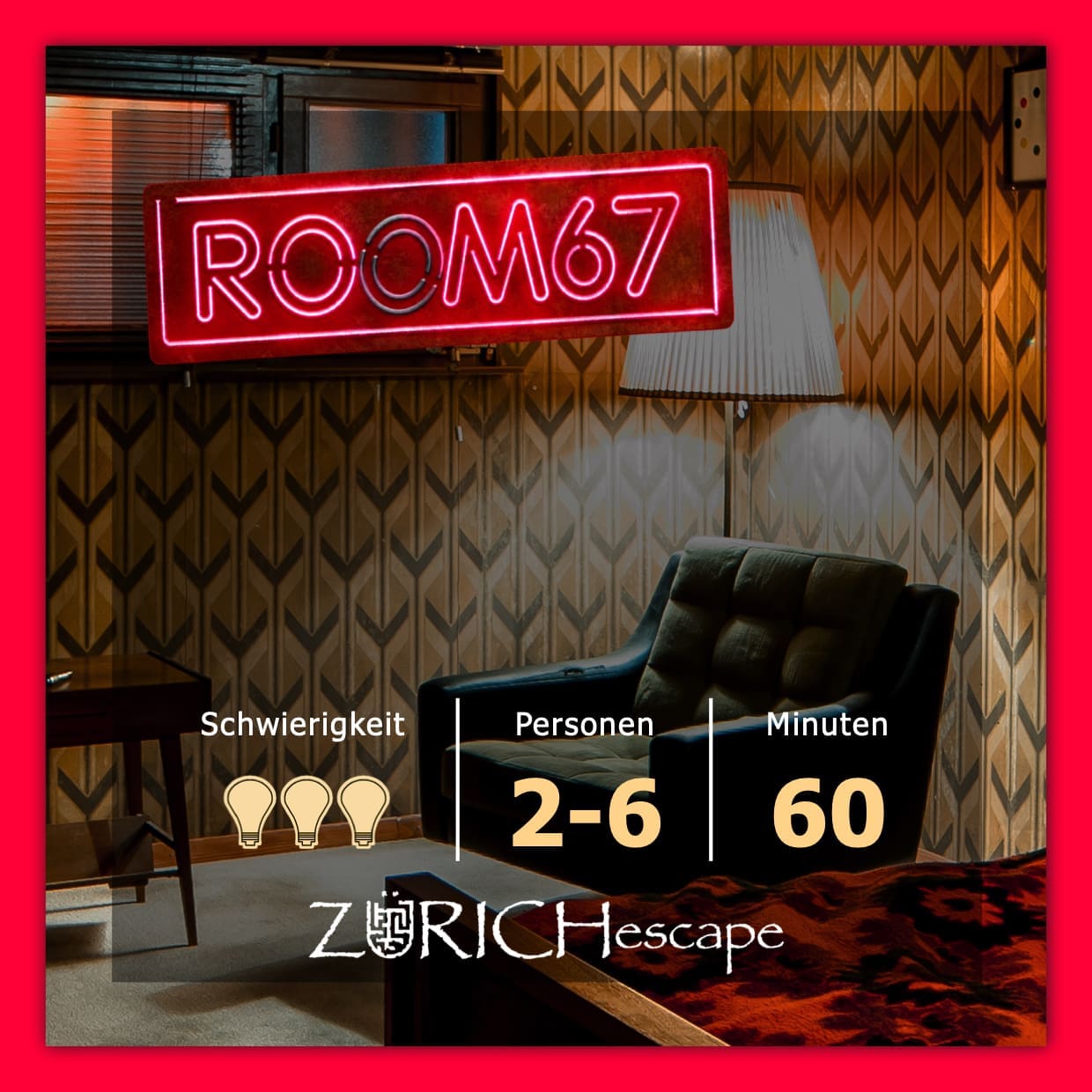 Room67 ist der beste Escape Room in Zürich für Freunde, Arbeitskollegen oder Familie