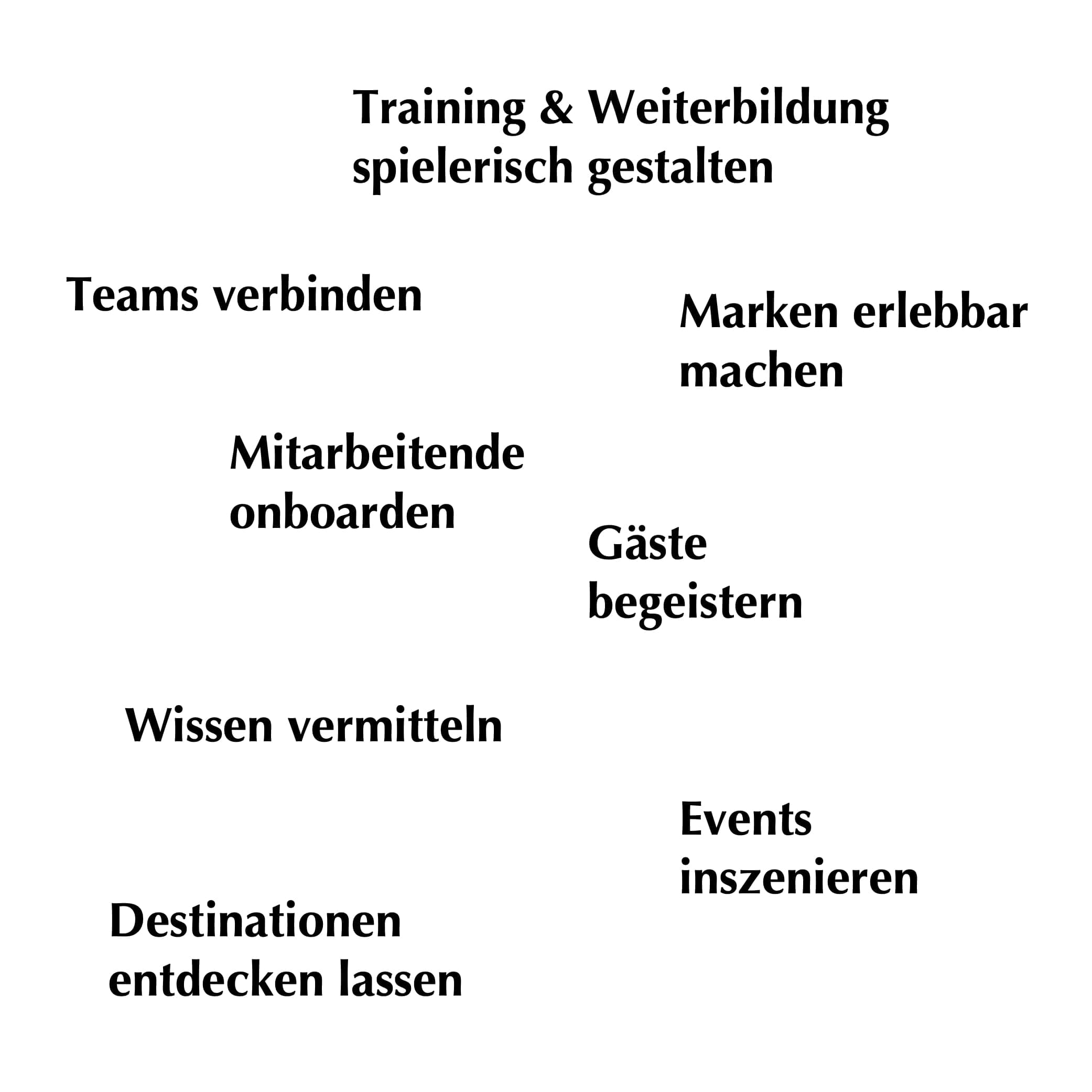 Wir entwickeln das passende Spiel rund um Ihr Ziel, Ihre Zielgruppe und den Kontext, in dem es eingesetzt wird.